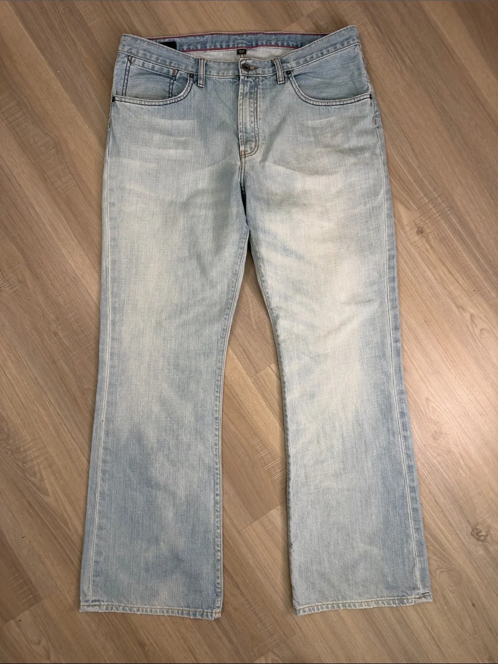Banana Republic Y2k Vintage 2005 Light Wash Boot Cut Denim Jeans.  Sz 36/34